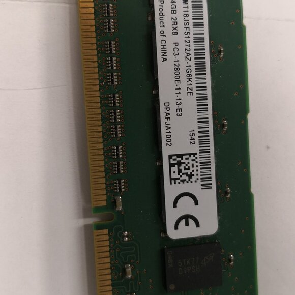 Lot of 4 Used Micron 4GB PC3-12800U-11-13 Ram Kit. - Picture 10 of 13